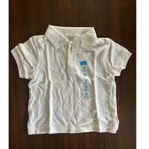 18m BOYS White Collared Polo Shirt, Short Sleeves NEW, THE CHILDREN'S PLACE